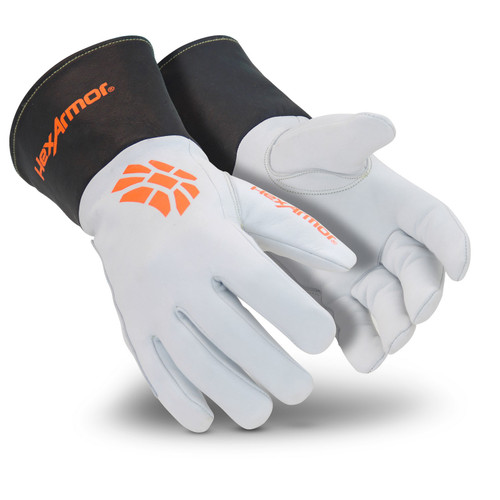 HexArmor 4062 Chrome SLT Leather With Extended Cuff, Cut Level A5 Glove