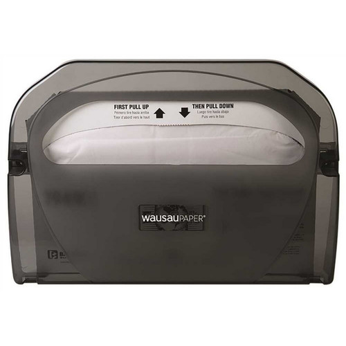 WAUSAU PAPER 19510 Silhouette Dispenser Toilet Seat Cover Black Translucent