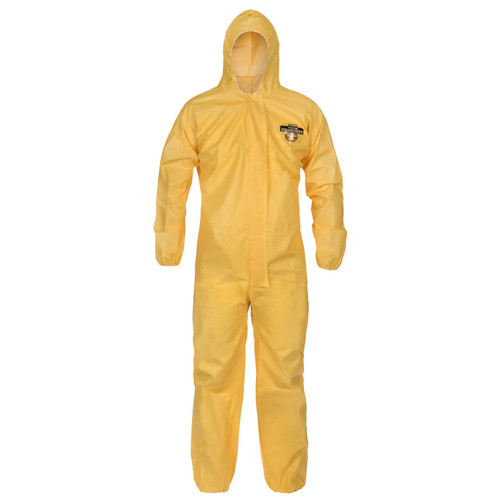 Lakeland C1S428Y ChemMax 1 Serged Seam Coverall - Hood, Elastic Wrist/Ankle