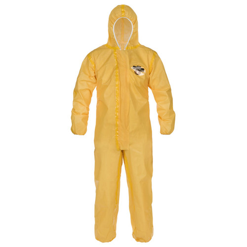Lakeland C1T130Y ChemMax 1 Sealed Seam Coverall - Hood, Elastic Wrist/Ankle