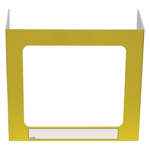 Vestil PDSG-1WA-005 Personal Desk Shield Guard, Yellow