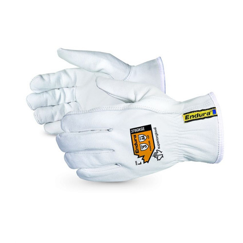 Superior Glove 378GKGE Endura Glove, Goatskin Driver, Blended Kevlar Lined, ANSI Cut Level A4 / Arc Flash 3