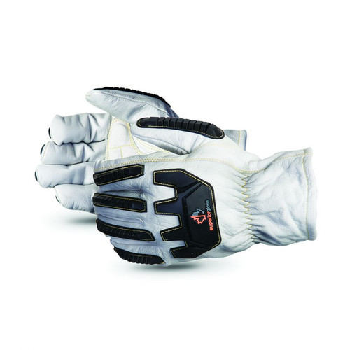 Superior Glove 378GKGVBE Endura Glove, Goatskin, Blended Kevlar Lined, TPR Back, ANSI A4