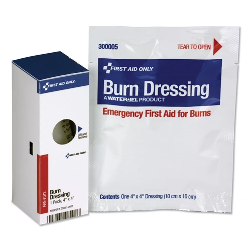 First Aid Only FAOFAE7012 SmartCompliance Refill Burn Dressing, 4 x 4, White