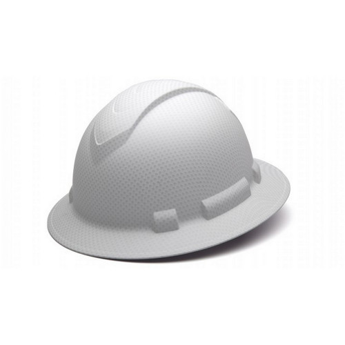 Pyramex Safety HP54116 Ridgeline Full Brim 4 Point Ratchet Matte White Graphite Hard Hat