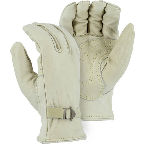 Majestic Glove 1550/ 7 Heavy Duty Cowhide Drivers Glove w/ Buckle