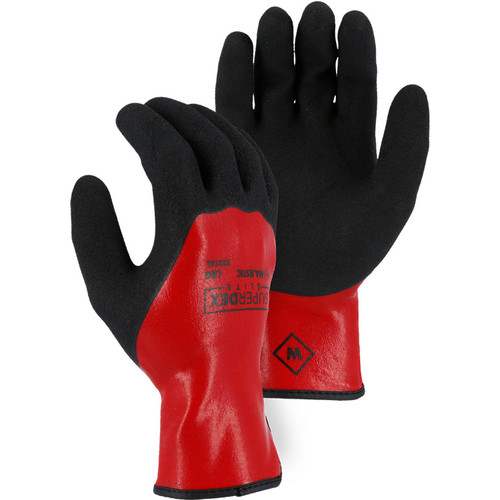 Majestic Glove 3237AL Micro Crinkle Latex 3/4 dip over foam latex full dip