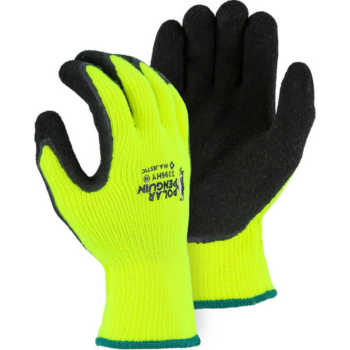 Majestic Glove 3396HYT Polar Penguin Winter Lined Glove w Foam Latex Palm