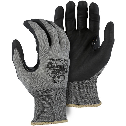 Majestic Glove 35-7465 Foam Nitrile Palm Dipped Cut Resistant Glove, A4