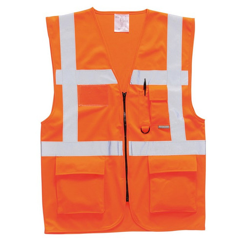 Portwest US476 Berlin Executive Hi-Vis Vest Orange
