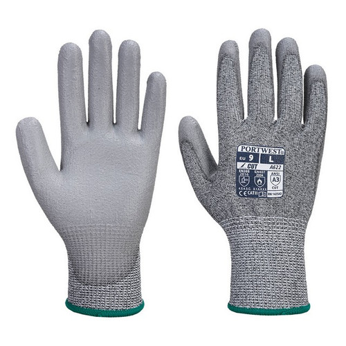 Portwest VA622 MR Cut PU Palm Glove Grey