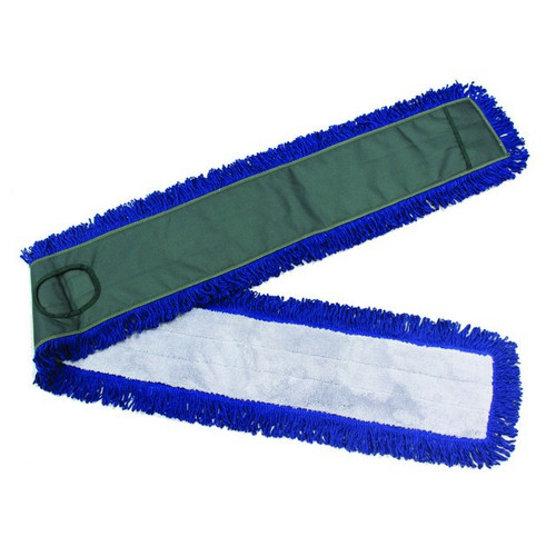 Monarch Brands M850048 Fringed Dust Mops with Canvas Backing 48" Blue/Grey