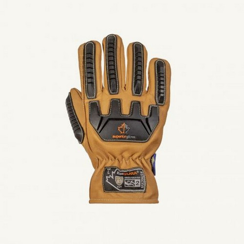 Superior Glove 378GCXVB Endura Impact-Resistant Cut-Resistant Oilbloc Goat-Grain Driver Gloves