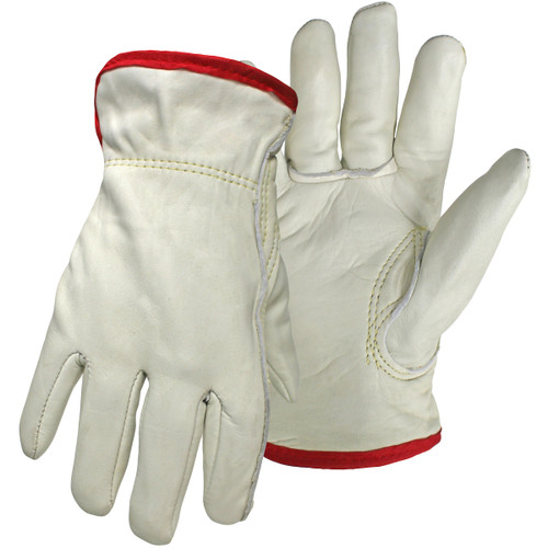 PIP 1JL6133 Top Grain Cowhide Leather Glove with White Thermal Waffle Knit Lining - Keystone Thumb