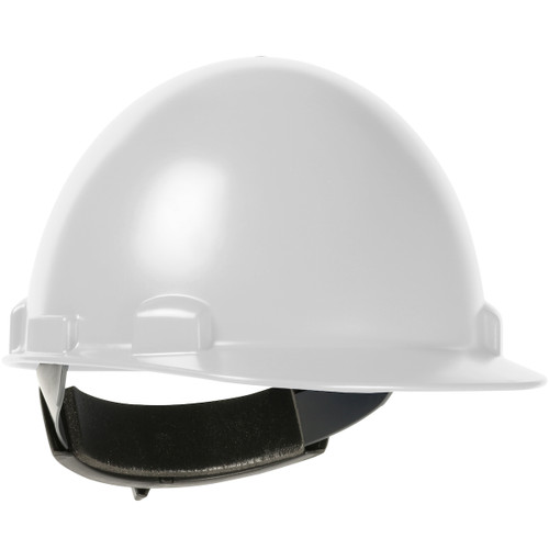 PIP 280-HP841SR-01 Stromboli Cap Style Smooth Dome Hard Hat with ABS/Polycarbonate Shell, 4-Point Textile Suspension and Swing Wheel-Ratchet Adjustment