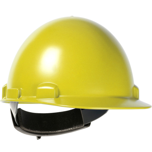 PIP 280-HP841SR-02 Stromboli Cap Style Smooth Dome Hard Hat with ABS/Polycarbonate Shell, 4-Point Textile Suspension and Swing Wheel-Ratchet Adjustment