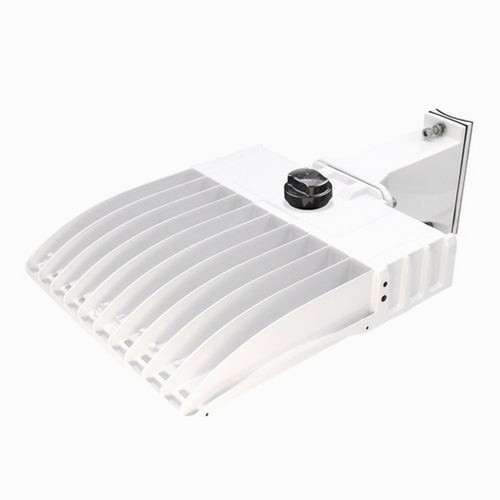 Beyond LED Technology 153502-1 LED Area Light 150 Watt 19800 Lumens 5000K Straight Arm White Housing LED Parking Lot Light Led Street Light UL & DLC Listed 5 Years Warranty