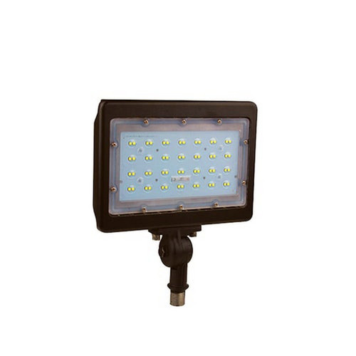 Beyond LED Technology 151661-1 LED Flood Light 50W 5000K 6200 Lumens Knuckle Mount Bronze Housing Landscaping Light 5 Years Warranty