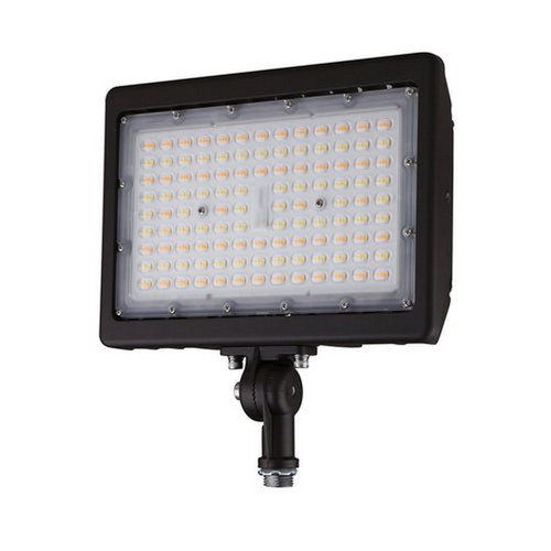 Beyond LED Technology 151233-1 LED Flood Light 90 Watt 12600 Lm Adjustable CCT 3000K-4000K-5000K Knuckle Mount Bronze housing Atlas Landscaping Light 5 Years Warranty