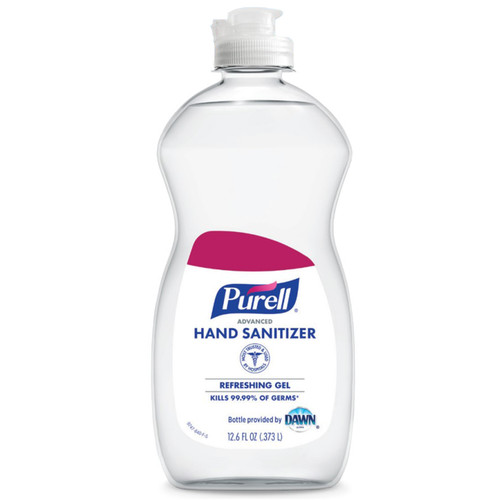 PURELL GOJ9747-12-SEA Advanced Hand Sanitizer Gel, Fresh Scent, 12.6oz Bottle