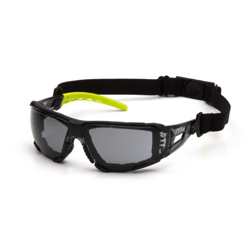 Pyramex Safety SBL10220STMFP Gray H2MAX Anti-Fog Lens with Lime Temples