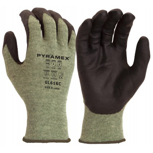 Pyramex Safety GL616C Micro-Foam Nitrile Cut Resistant A6 Gloves