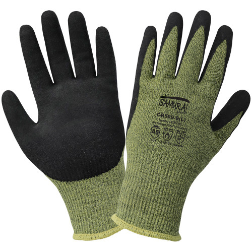 Global Glove CR509 Samurai Glove Cut, Abrasion, Puncture, and Flame-Resistant Arc-Flash Gloves with a Mach Finish Neoprene Bi-Polymer Coating