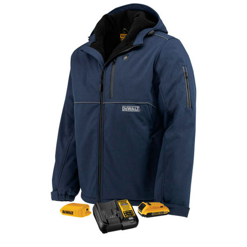 DeWalt DCHJ101 Men's Heated Soft Shell Jacket Kitted Navy