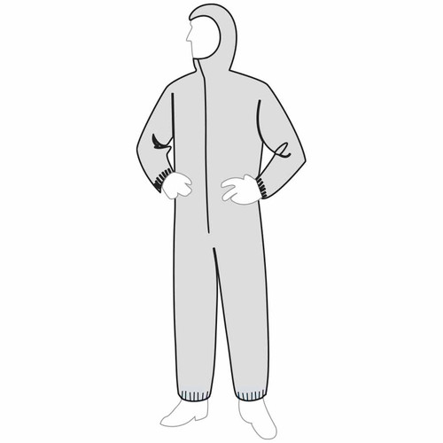 Liberty Safety 15132 APA Medium Weight Coverall With Hood & Boots Polygard