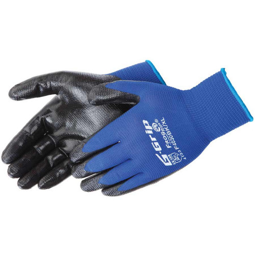 Liberty Safety F4030BK/XS Frogrip Black Foam Nitrile Coated Gloves
