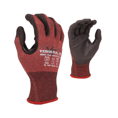 Task Gloves VSP47670TC Versus Plus 18 Gauge Falstone Engineered Yarn, Polyurethane Palm and Thumb Saddle Reinforcement , ANSI A4 Cut Resistant Gloves