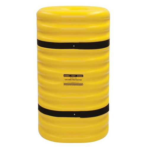 Justrite Safety Group 1708 8" Square Column Protector, Yellow