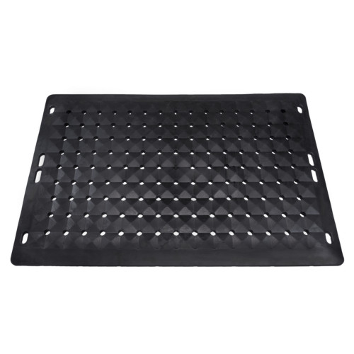 Ergo Advantage SS2-AM-B Stand-Safe Anti-Fatigue Drainage Mat Black - Antimicrobial