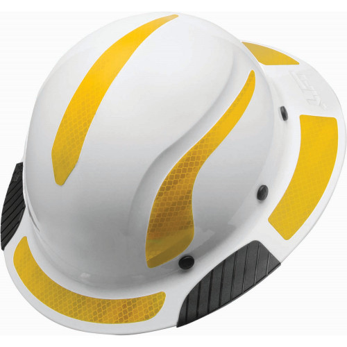 Lift Safety HDRD-20YL DAX Hard Hat Reflective Decals, Yellow