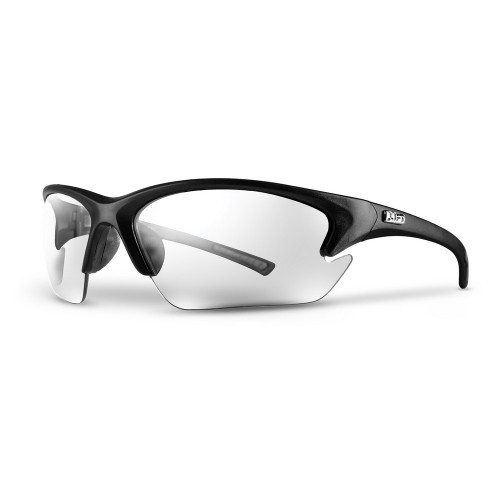 Lift Safety EQT-12KC Quest Safety Glasses Black, Clear Lens