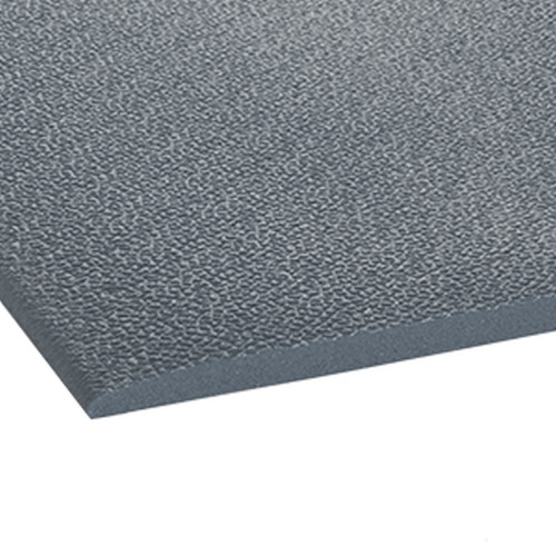 Crown Matting CK 0035GY Comfort-King 3/8 3'x5' Steel Gray Anti-Fatigue Matting