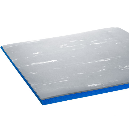Crown Matting WV 1235FY Workers-Delight Spiffy Vinyl 3'x5' French Gray Anti-Fatigue Matting