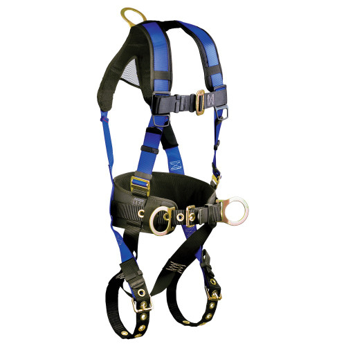 FallTech 7073B Contractor+ 3D Construction Belted Full Body Harness