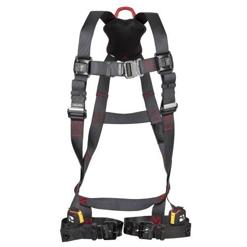 FallTech 8143 FT-Iron 1D Standard Non-Belted Full Body Harness, Tongue Buckle Leg Adjustment