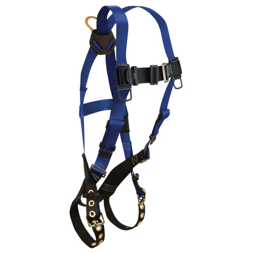 FallTech 7016 Contractor 1D Standard Non-belted Full Body Harness, Tongue Buckle Leg Adjustment