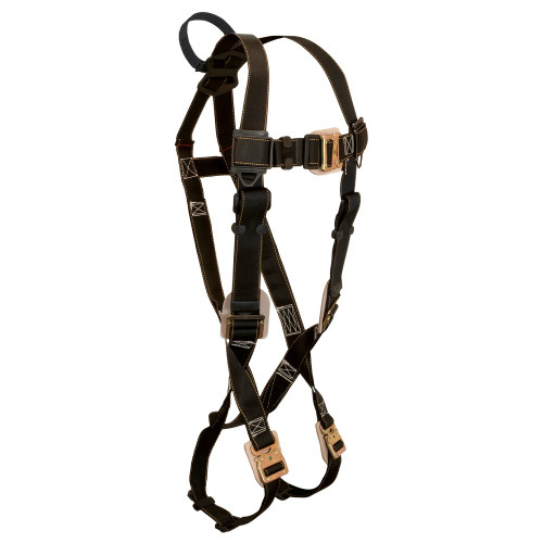 FallTech 8087 Arc Flash Nylon Standard Non-belted Looped Full Body Harness, Quick Connect Adjustment