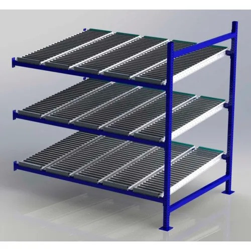 UNEX FC99SR72483-A Flow Cell Heavy Duty Gravity Rack Add-On 72"W x 48"D x 72"H with 3 Levels