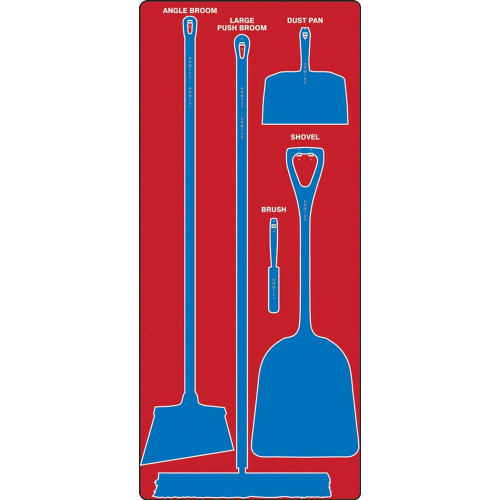 AccuformNMC PSB110RDBU Dry Zone Store-Boards Shadow Boards Accu-Shield Red Blue Board Only