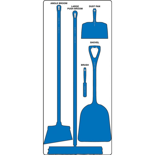 AccuformNMC PSB610WTBU Dry Zone Store-Boards Shadow Boards Max-Duty Aluminum White Blue Board Only