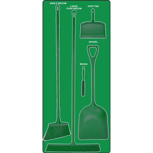 AccuformNMC PSB712GNGN Dry Zone Store-Boards Shadow Boards Ultra Aluma-Lite Green Green Combo Kit