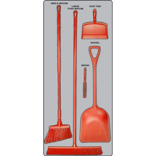 AccuformNMC PSB912GTRD Dry Zone Store-Boards Shadow Boards FB-X Accu-Shield Graphite Red Combo Kit