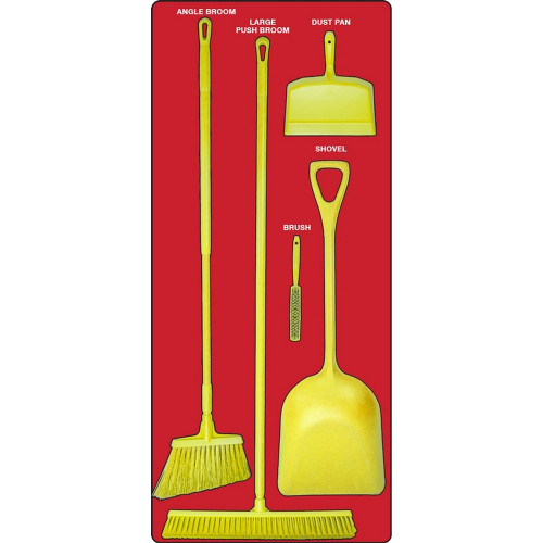 AccuformNMC PSB912RDYL Dry Zone Store-Boards Shadow Boards FB-X Accu-Shield Red Yellow Combo Kit