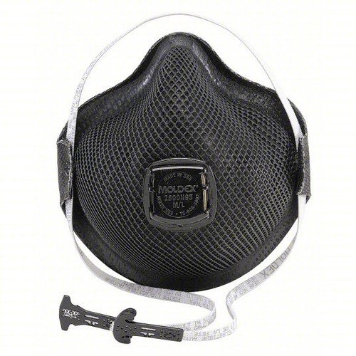 Moldex 507-M2800N95 M2800 Special Ops Series HandyStrap N95 Particulate Respirator, Non-Oil Particles/Vapors, Medium/Large