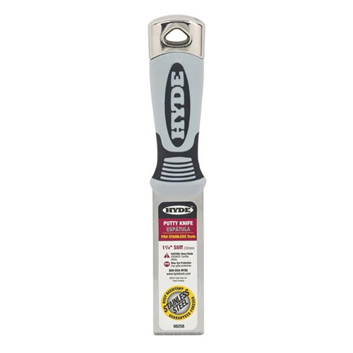 Hyde 143624 Putty Knife, Stiff 1 1/4 Blade Width