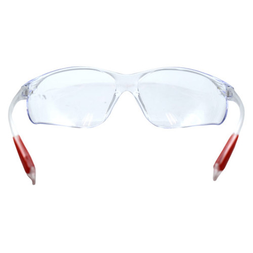 Cordova EML10S Machinist Lite Clear Frame, Clear Lens, Single Wrap-Around Lens, Injected Temple Pads